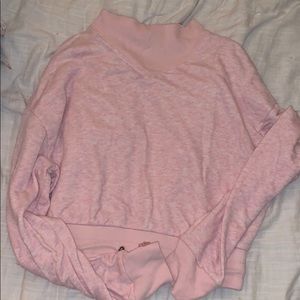 Sweater with ability to be cropped if adjusted